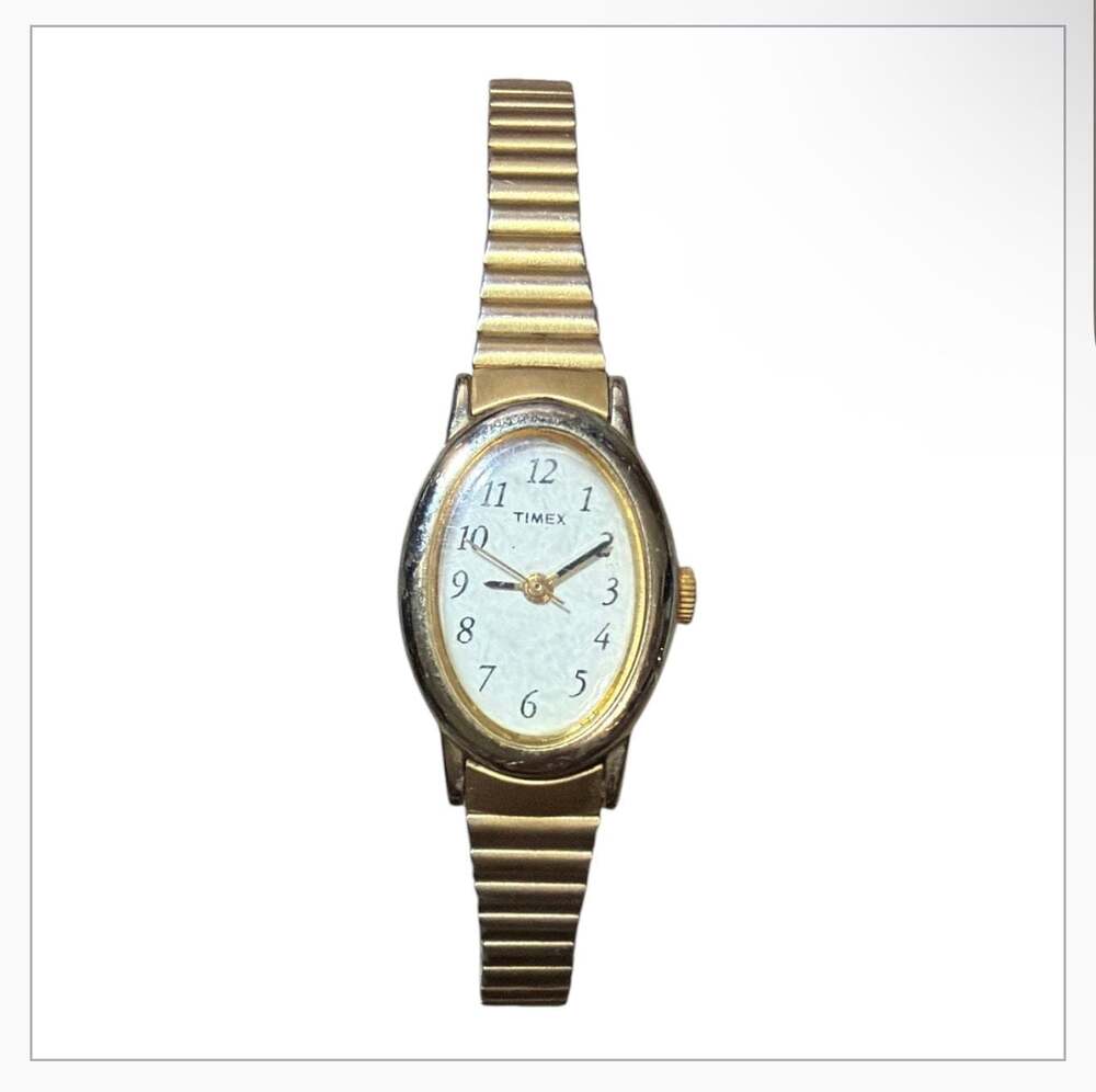Timex Women's Cavatina Gold-Tone Expansion Band Watch